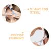 Baluue 4pcs Stainless Steel Eyebrow for Precision Grooming for Eyebrows Nose Hair and Beard Trimming Compact and Design view 4