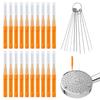 30pcs Shower Head Cleaner Tools, Shower Head Cleaning Brushes Multi-Sized Tiny Showerhead Cleaner Picks for Small Hole Anti-Clogging Cleaning Brush for Gap Nozzle Slot (Orange) view 1