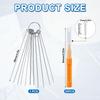 30pcs Shower Head Cleaner Tools, Shower Head Cleaning Brushes Multi-Sized Tiny Showerhead Cleaner Picks for Small Hole Anti-Clogging Cleaning Brush for Gap Nozzle Slot (Orange) view 2