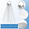 30pcs Shower Head Cleaner Tools, Shower Head Cleaning Brushes Multi-Sized Tiny Showerhead Cleaner Picks for Small Hole Anti-Clogging Cleaning Brush for Gap Nozzle Slot (Orange) view 4
