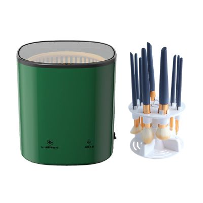 Super Fast Makeup Brush Cleaner Dryer,Ohyesbae Automatic Spinner Makeup Brush Cleaner Machine,All Size Makeup Brush Cleaner Tools Gift for Girls Women,Brush Automatic Cleaner (green)