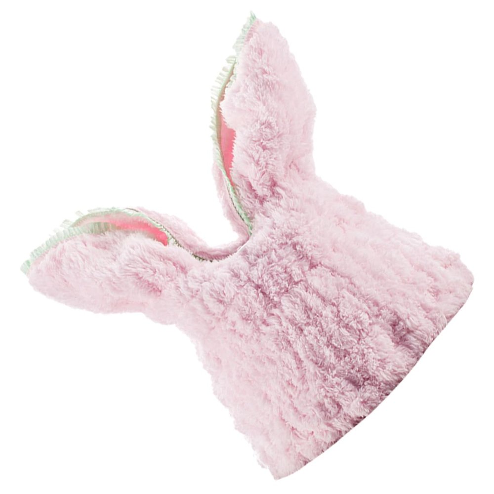 Healeved Rabbit Ear Shaped Quick-dry Bathing Cap for Women Durable Elastic Shower Cap Pink for Hair Protection during Showers and Spa Lightweight Bathroom Accessory