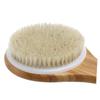 Healeved Handle Bristle Bath Brush for Exfoliating Massage Natural Pig Bristle Shower Scrubber with Hanging String for Easy Use view 1