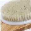 Healeved Handle Bristle Bath Brush for Exfoliating Massage Natural Pig Bristle Shower Scrubber with Hanging String for Easy Use view 3