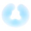 Amosfun U-Shaped Silicone Face Pillow for Spa Massage with Breathing Hole Design Blue Gel Pad for Beauty Salon Use Face Rest for Relaxation and Pain Relief view 1