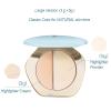 1PC Professional 2 Textures Facial Highlighter, Lasting And Moisturizing Facial Highlighter Cream & Powder, Double Facial Highlighter Create Flawless Foundation (Natural, Large 8g) view 2