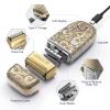 Bestauty Electric Razor for Men, Travel Foil Shaver with Enhanced Triple Head [Ultra-Close Shave], Wet & Dry Beard Shaver, Rechargeable and Cordless Bald Head Shaver, Gifts for Men Father's Day Gift view 2