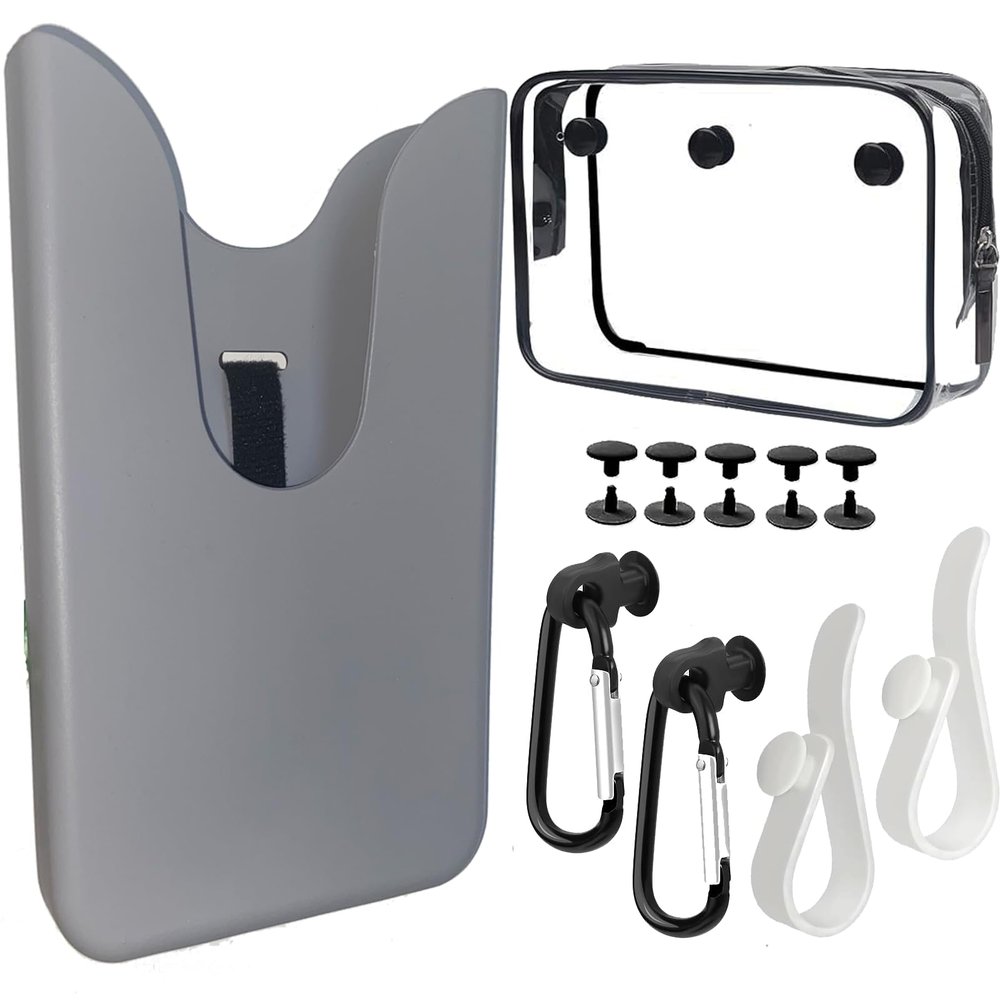6 Packs Accessories Compatible with Bogg Bag, Phone Holder Clear Pouch Keychains