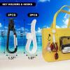 6 Packs Accessories Compatible with Bogg Bag, Phone Holder Clear Pouch Keychains view 4