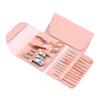 Healeved 16pcs Rose Gold Nail Clippers Set Nail File Cuticle Nipper Manicure Tools for Men Women view 1