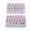 NOLITOY 24pcs Elegant Stainless Steel Flat Tip Eyebrow Tweezers Hair Removal Tweezers Tool Safe and Sharp for Eyebrow Clip Multipurpose Makeup Tools view 1