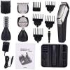 GeRRiT Hair Clippers, Cordless Rechargeable Hair Trimmer for Families,Electric Haircut Kit for Beginners, Christmas Gift for Men Dad Boyfriend Husband view 3