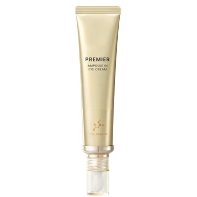 BeautyMall 1 PC New Premier Ampoule in Eye Cream Wth Collagen T4, Firming Lifting Moisturizing Eye Cream For Face, 40g / 1.4 FL OZ, gold black