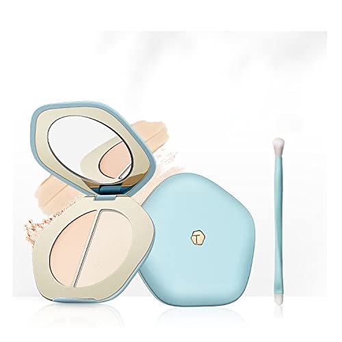 BeautyMall 1PC Professional 2 Textures Facial Highlighter, Lasting And Moisturizing Facial Highlighter Cream & Powder, Double Facial Highlighter Create Flawless Foundation (Light, Regular 5g)