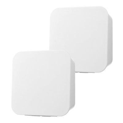 ABOOFAN 2pcs Multipurpose Wall-mounted Container Cotton Swab Holder Wall Mount Holder Wall Mount Organizer Bathroom Holder Canisters Clamshell Abs Storage Cosmetic Box White, 14x5.5x14cm