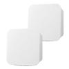 ABOOFAN 2pcs Multipurpose Wall-mounted Container Cotton Swab Holder Wall Mount Holder Wall Mount Organizer Bathroom Holder Canisters Clamshell Abs Storage Cosmetic Box White, 14x5.5x14cm view 1