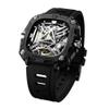 Ciga Design X051-BS01-W5B Men's Automatic Watch Series X Eye of Hours BK x Silver Bio Ceramic Genuine Product Black, Silver view 2