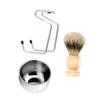 NOLITOY 1set Shaving Tool Kit for Men Beard Care Accessories Bowl Rack Brush Lightweight Convenient Beard Cleaning Tools for Easy Grooming view 1