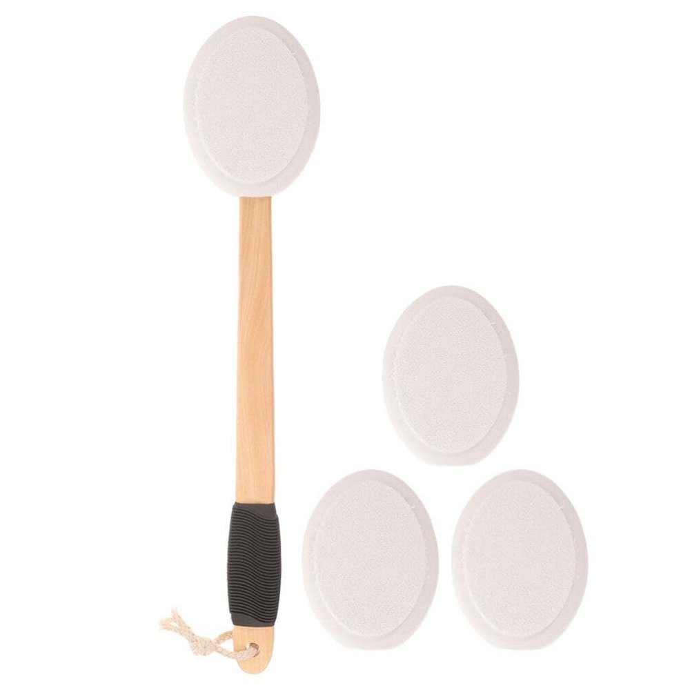 NOLITOY 1set Back Lotion Applicator with Replacement Handle Cream Applicator for Easy Application of Lotions and Sunscreen - Design for Secure Grip