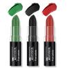 FREEORR 3 Colors Red Black Green Body Paint Sticks, Eye Black Baseball Sticks for Baseball/Football/Halloween/Costume Parties Accessories Vampire/Witch/Clown Makeup Face & Body Paint view 1