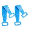 Healeved 2pcs Silicone Bath Towel Exfoliating Back Scrubber for Body Cleaning Durable Bathroom Massage Brush Comfortable and Easy to Use for Daily Shower Routine Blue view 1
