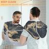 Xiaoyanbd Beard Bib Apron,Skeleton Dinosaur Beard Hair Catcher for Men Shaving,Fathers Day Anniversary Christmas Gifts for Dad Husband,Beard Bib with 2 Suction Cups view 4