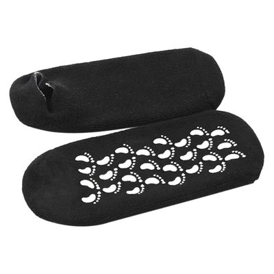 Healeved 2pairs Moisturizing Foot Care Socks for Women Breathable Spandex Comfortable Spa Socks Black for Flats Heels Everyday Use