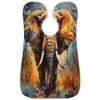 Xiaoyanbd Colorful Paint Elephant Beard Bib Apron,Beard Hair Catcher for Men Shaving,Fathers Day Anniversary Christmas Gifts for Dad Husband,Beard Bib with 2 Suction Cups view 2