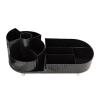 AOKID Makeup Organizer, Modern Minimalist Functional Cosmetic Display Case, Large-Capacity Organizer for Vanity, Skincare, Lipstick, Facial Mask, Perfume, Bathroom, Bedroom - Black view 1