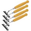 Outanaya 4pcs Classic Bamboo Handle Razor Eco-friendly Stainless Steel Shaving Razor for Men Mustache Trimmer Beard Trimmers view 1