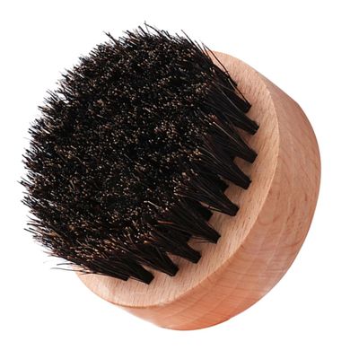 Outanaya Bristle Beard Comb Wooden Handle Portable Beard Styling Tool for Men Professional Grooming Brush for Facial Hair for Bearded Men Skin-friendly Design