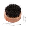Outanaya Bristle Beard Comb Wooden Handle Portable Beard Styling Tool for Men Professional Grooming Brush for Facial Hair for Bearded Men Skin-friendly Design view 2