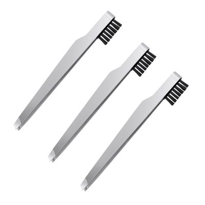 Beavorty 3pcs Stainless Steel Eyebrow Tweezers Precision Cosmetic Tool for Eyebrow Shaping Lightweight Design for and Multi-purpose Makeup Essential for Women