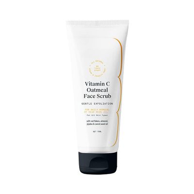 Generic Vitamin C Oatmeal Face Scrub With Jojoba, Almond & Carrot Seed Oil Gentle Exfoliation & Daily use Of Dead Skin,All-Natural, Non-Toxic All Skin Types- 75 ml