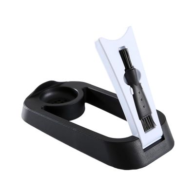 Outanaya Foldable Electric Shaver Holder Draining Base and Brush for Easy Cleaning Compact Design for Space Saving for Dad Boyfriend Husband Black