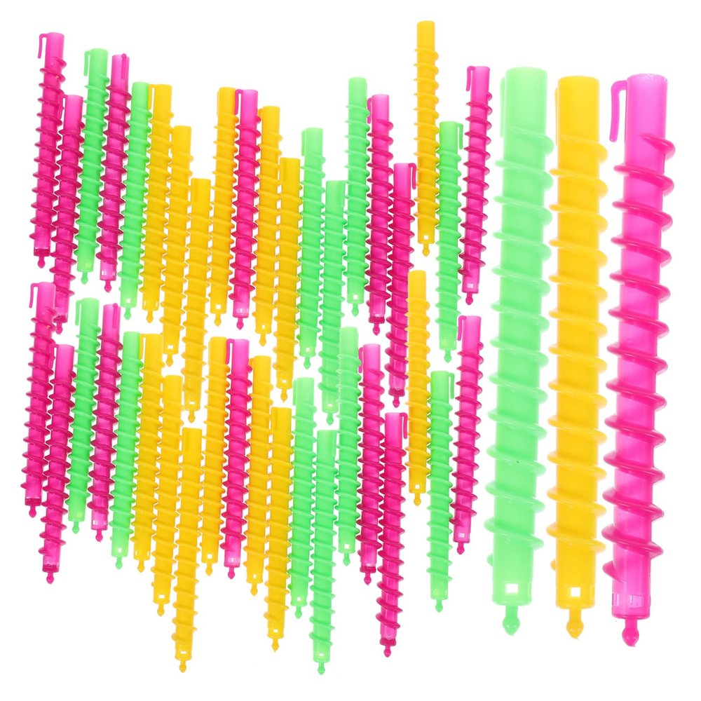 Didiseaon 100pcs Spiral Perm Rods Cold Wave Curling Tools for Long Hair Non-slip Design for Diy Hairstyles for Home Salon Use Multi-functional Hair Styling
