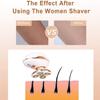 Beleda Electric Lady Shaver, Women Razor Painless Bikini Razor, Waterproof Female Shaver with Cleansing Brush, Rechargeable and Cordless Trimmer Hair Removal for Legs Face Body Lips view 3