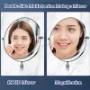 YLFFFZZZ Magnifying Makeup Mirror Double Sided, 360 Degree Adjustable Portable Cosmetic Mirror, 1X 3X 5X 7X 10X Magnification Mirror, Bathroom Shaving Make Up Mirrors, Girl Women Gifts view 2