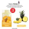 12 Pack 10ml Vala Edge Control Braiding Gel Pomade Strong Hold High Shine Made in Korea Beauty Styling Gel (Pineapple) view 2