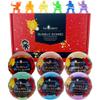Bath Bombs for Kids with Surprise Ninja and Unicorn Toy Inside, 6 Bubble Bath Bombs Fizzies, Fruity Scents, Relaxing Aromas, Gentle and Kids Safe with Bath Toys view 2