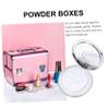2pcs Empty Loose Powder Container Puff Portable Makeup Case for Travel for Cosmetics Crafts and Samples Sleek Design for Easy Cleaning view 3