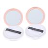2pcs Box Loose Powder Box Mini Loose Powder Compact Travel Bottles for Toiletries Conditioner Gloss Loose Powder Compact Container Protein Powder Funnel to Go Lure Pot Pink Plastic view 1