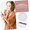 2pcs Box Loose Powder Box Mini Loose Powder Compact Travel Bottles for Toiletries Conditioner Gloss Loose Powder Compact Container Protein Powder Funnel to Go Lure Pot Pink Plastic view 4