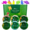 Bath Bombs for Kids with Surprise Dinosaur and Unicorn Toy Inside, 6 Bubble Bath Bombs Fizzies, Fruity Scents, Relaxing Aromas, Gentle and Kids Safe with Bath Toys view 2
