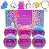 Bath Bombs for Kids with Surprise Dinosaur and Unicorn Toy Inside, 6 Bubble Bath Bombs Fizzies, Fruity Scents, Relaxing Aromas, Gentle and Kids Safe with Bath Toys view 3