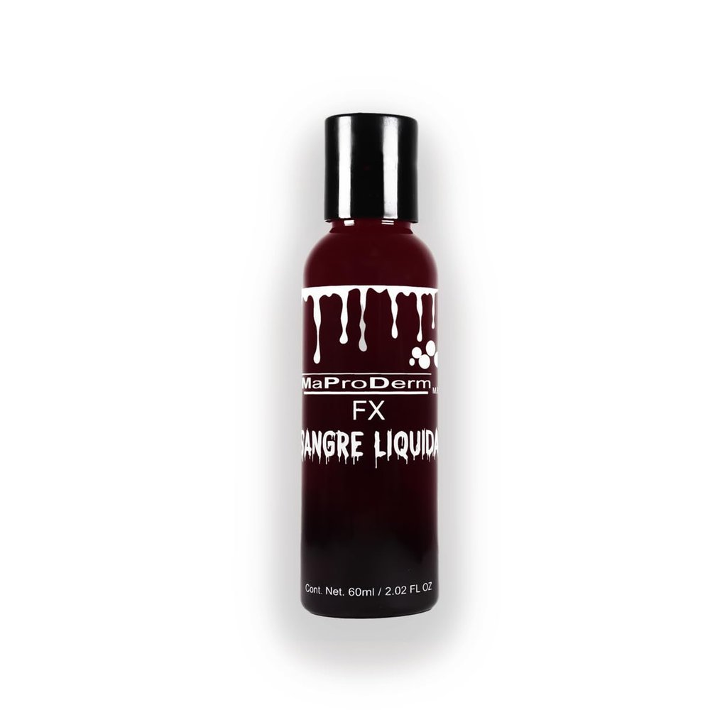 Maproderm Artificial Liquid Blood 60ml, Fake Blood Hallowen, Artificial Liquid Blood for Professional Makeup FX