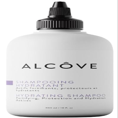 Alcve - Hydrating Shampoo - Evening Primrose Oil, Mango Extract, and Argan Oil - Sulfate Free Shampoo - All Hair Types - For Dry Scalp - Color-Safe - Lightweight Formula - 300ml