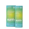 Bundle of ATTITUDE Mineral Sunscreen Face and Body Stick with Zinc Oxide, SPF 30, EWG Verified, Plastic-Free, Broad Spectrum UVA/UVB Protection, Dermatologically Tested, Vegan, Unscented view 1