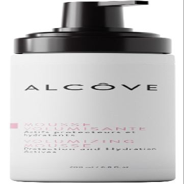 Alcve - Volumizing Mousse - Medium Hold - Fine and Thin Hair - Lightweight Volume - Anti-frizz - Shine and Hydration - Heat Protection - Mango Extract and Sunflower Oil - Color-Safe - 8.5 oz