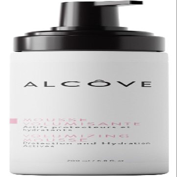 Alcve - Volumizing Mousse - Medium Hold - Fine and Thin Hair - Lightweight Volume - Anti-frizz - Shine and Hydration - Heat Protection - Mango Extract and Sunflower Oil - Color-Safe - 8.5 oz